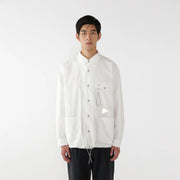 And Wander Cordura Cotton Rip Shirt Jacket White - Parasol Store
