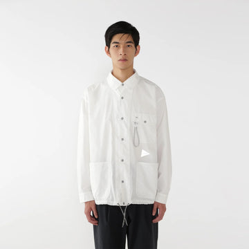 And Wander Cordura Cotton Rip Shirt Jacket White - Parasol Store