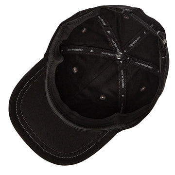 And Wander Cotton Twill Cap Black