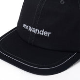 And Wander Cotton Twill Cap Black
