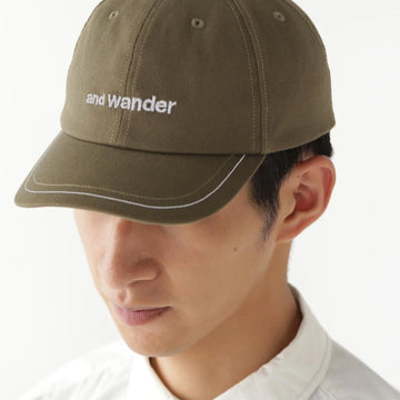 And Wander Cotton Twill Cap Khaki - Parasol Store