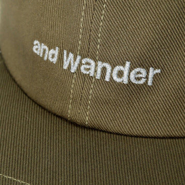 And Wander Cotton Twill Cap Khaki - Parasol Store