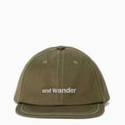 And Wander Cotton Twill Cap Khaki - Parasol Store