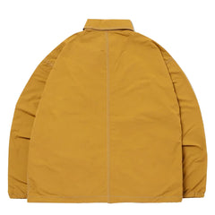 And Wander Crinkled Nylon Shirt Jacket Camel