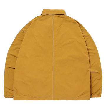 And Wander Crinkled Nylon Shirt Jacket Camel