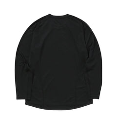 And Wander Dry Jersey Raglan L/S T-Shirt Black - Parasol Store