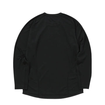 And Wander Dry Jersey Raglan L/S T-Shirt Black