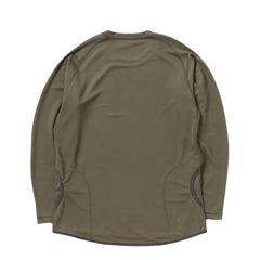 And Wander Dry Jersey Raglan L/S T-Shirt Khaki - Parasol Store