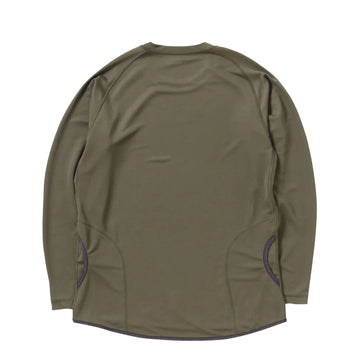 And Wander Dry Jersey Raglan L/S T-Shirt Khaki