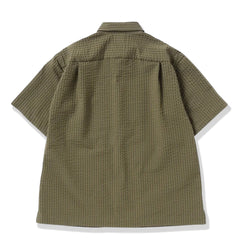 And Wander Dry Soft Seersucker S/S Shirt Beige - Parasol Store