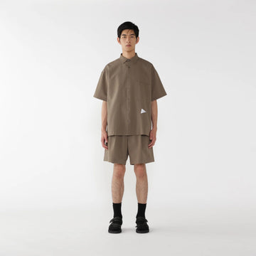 And Wander Dry Soft Seersucker S/S Shirt Beige - Parasol Store