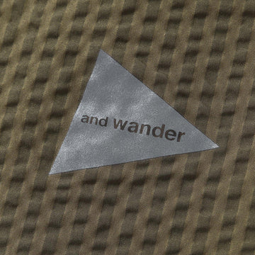 And Wander Dry Soft Seersucker S/S Shirt Beige - Parasol Store