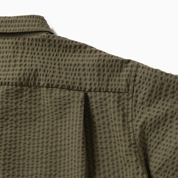 And Wander Dry Soft Seersucker S/S Shirt Beige - Parasol Store