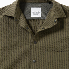 And Wander Dry Soft Seersucker S/S Shirt Beige - Parasol Store