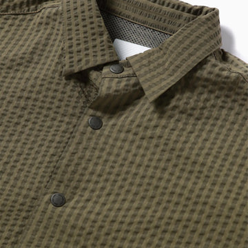 And Wander Dry Soft Seersucker S/S Shirt Beige - Parasol Store