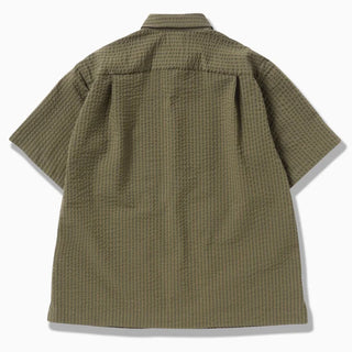 And Wander Dry Soft Seersucker S/S Shirt Beige - Parasol Store