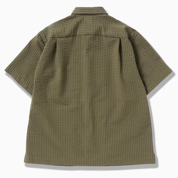 And Wander Dry Soft Seersucker S/S Shirt Beige - Parasol Store