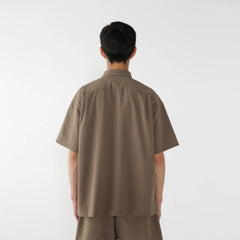 And Wander Dry Soft Seersucker S/S Shirt Beige - Parasol Store