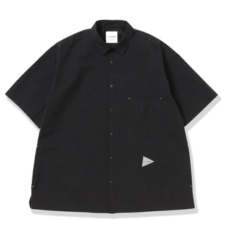 And Wander Dry Soft Seersucker S/S Shirt Navy - Parasol Store