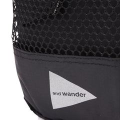 And Wander Ecopak Sholder Pouch Black - Parasol Store