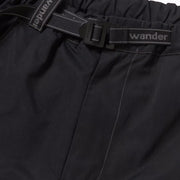 And Wander High Count Cloth Wide Pants Black - Parasol Store