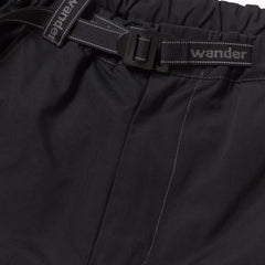 And Wander High Count Cloth Wide Pants Black - Parasol Store