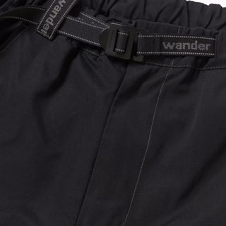 And Wander High Count Cloth Wide Pants Black - Parasol Store