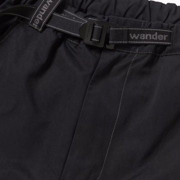 And Wander High Count Cloth Wide Pants Black - Parasol Store