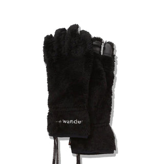 And Wander High Loft Fleece Glove Black