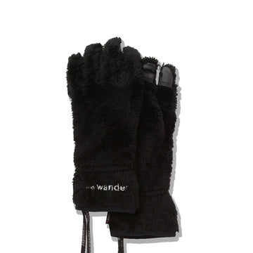 And Wander High Loft Fleece Glove Black