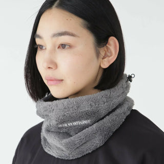 And Wander High Loft Fleece Neck Warmer Black