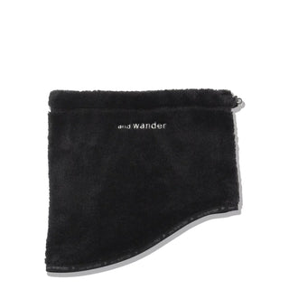 And Wander High Loft Fleece Neck Warmer Black