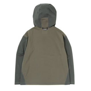 And Wander Hybrid Warm Pocket Hoodie Dark Green - Parasol Store