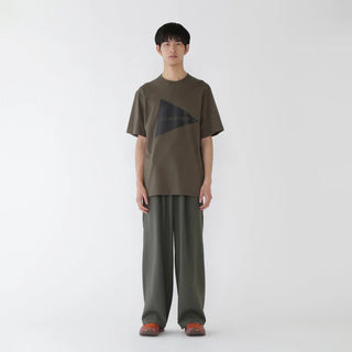 And Wander Logo S/S T-Shirt Khaki