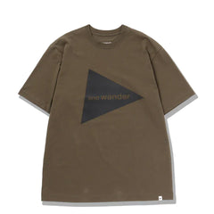 And Wander Logo S/S T-Shirt Khaki - Parasol Store