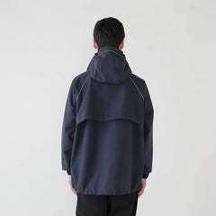 And Wander Loose Fitting Rain Jacket Dark Navy