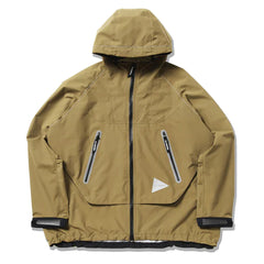 And Wander Loose Fitting Rain Jacket Yellow Olive - Parasol Store