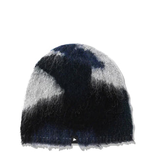 And Wander Mix Color Shaggy Knit Cap Black Mix - Parasol Store