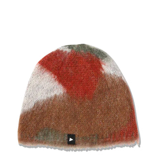 And Wander Mix Color Shaggy Knit Cap Brown Mix - Parasol Store