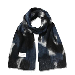 And Wander Mix Color Shaggy Knit Stole Black Mix - Parasol Store