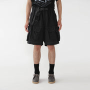 And Wander Multi Pocket Short Pants Black - Parasol Store