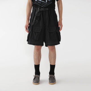 And Wander Multi Pocket Short Pants Black - Parasol Store