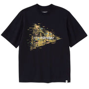 And Wander Womens Noizy Logo Printed T-Shirt Black - Parasol Store