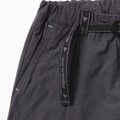 And Wander Nylon Chino Tuck Tapered Pants Charcoal - Parasol Store