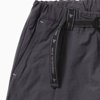 And Wander Nylon Chino Tuck Tapered Pants Charcoal - Parasol Store