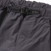And Wander Nylon Chino Tuck Tapered Pants Charcoal - Parasol Store
