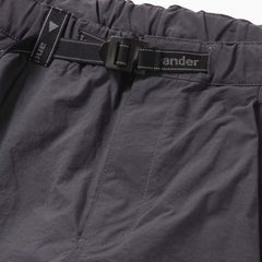 And Wander Nylon Chino Tuck Tapered Pants Charcoal - Parasol Store