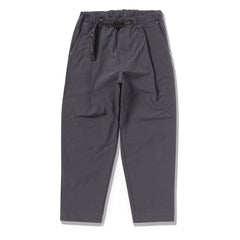 And Wander Nylon Chino Tuck Tapered Pants Charcoal - Parasol Store
