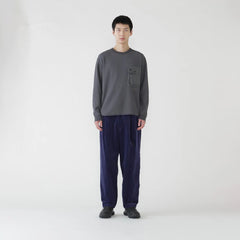 And Wander PE Waffle L/S T-Shirt Grey