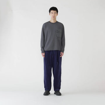And Wander PE Waffle L/S T-Shirt Grey